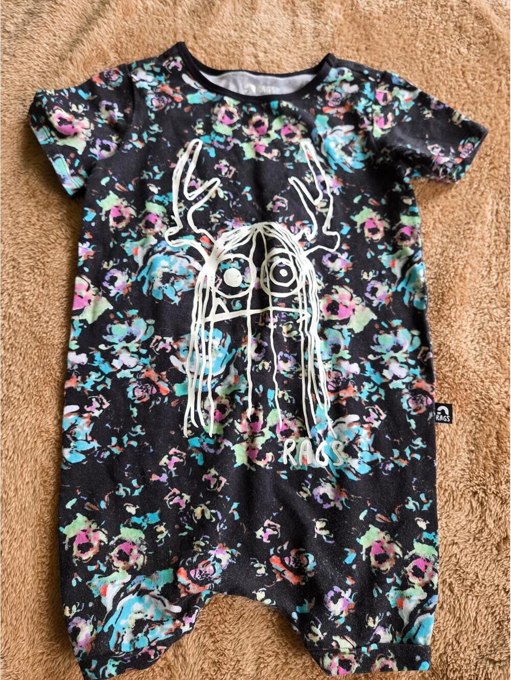 3/4 rags romper
